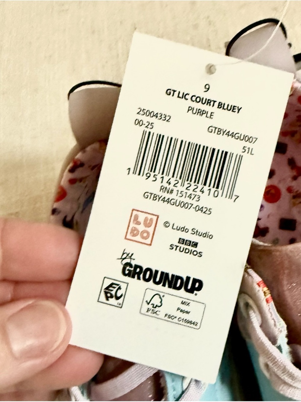 Bluey & Bingo Slip-On Court Sneaker - Size 9 Toddler Girl - Picture 9 of 9